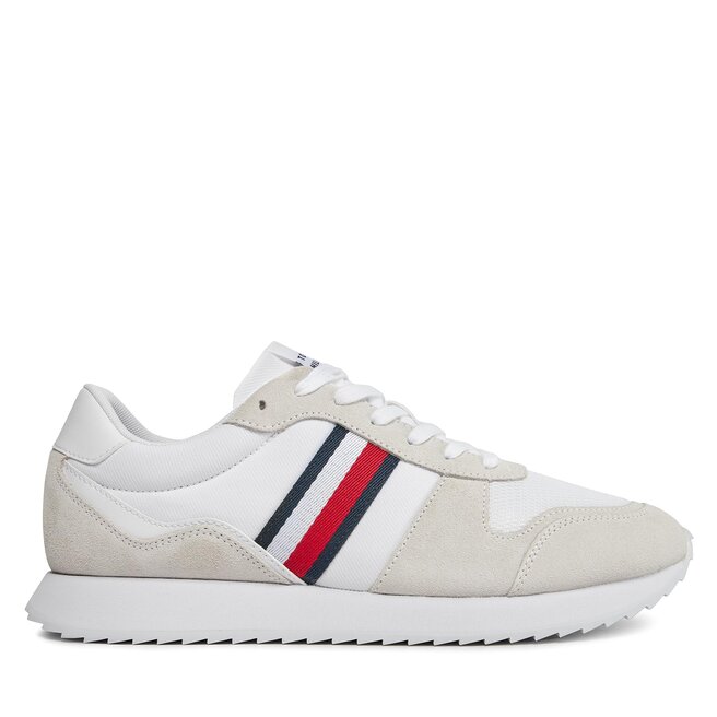 Sneakersy Tommy Hilfiger Runner Evo Mix Ess - Biały