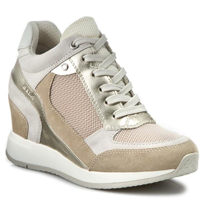 Que agradable Dental nacimiento Sneakers Geox D Nydame A D540QA 01422 C6738 Lt Taupe • Www.chaussures.fr
