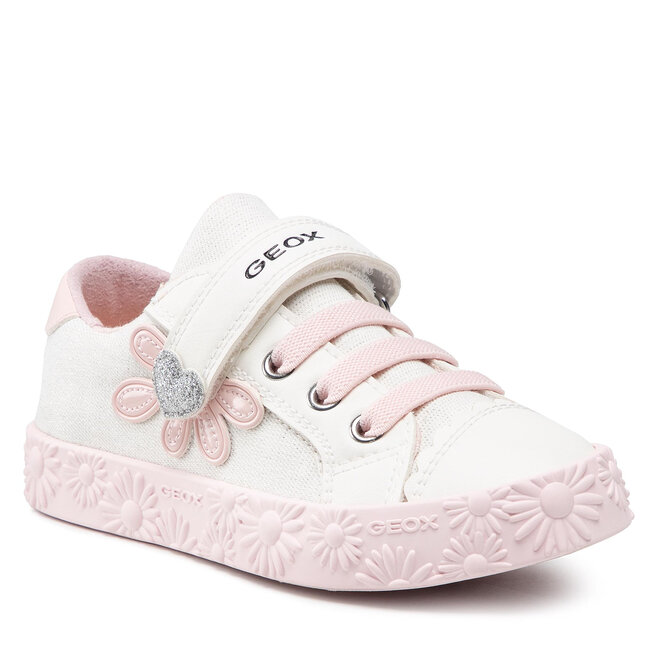 Geox Сникърси Geox J Ciak G. C J2504C 00954 C1Z8W S White/Lt Rose