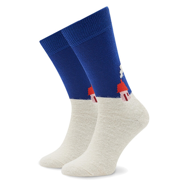 Happy Socks Sada 4 párů vysokých ponožek unisex Happy Socks XHTG09-6300 Barevná