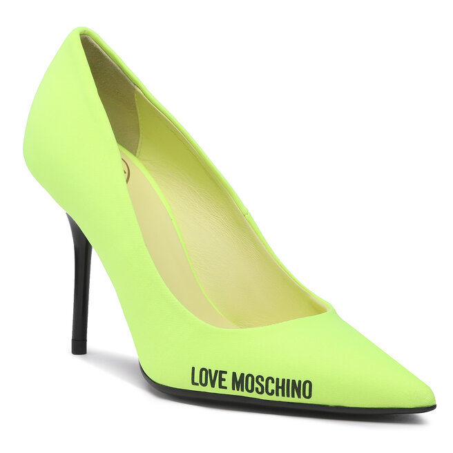 Pantofi cu toc subțire LOVE MOSCHINO JA10089G1GIM5400 Fluo Giallo eleganți imagine noua gjx.ro