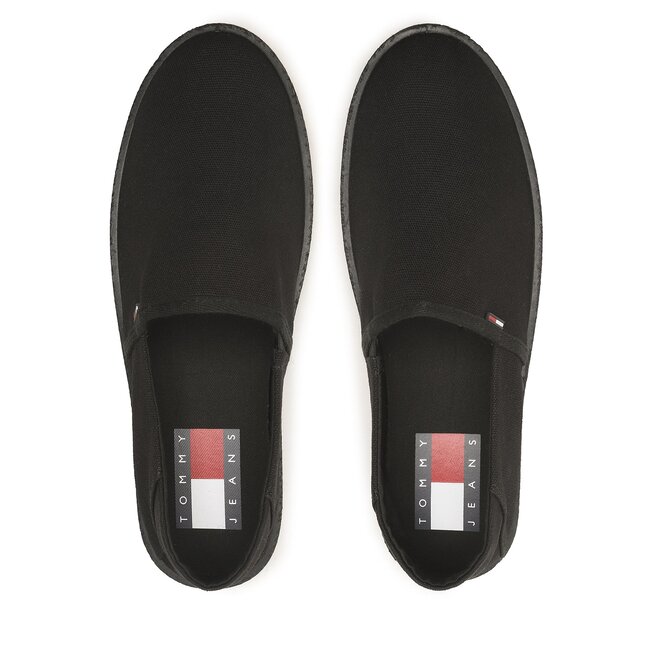 Tommy Jeans Espadrilky Tommy Jeans Espadrille EM0EM01150 Black BDS