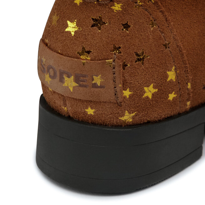 Kozaki Sorel Youth Emelie Short Lace NY3882 Tan 242