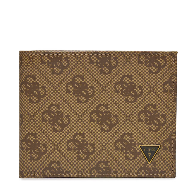 Duży Portfel Męski Guess Vezzola Leather Slg SMVELE - Brązowy