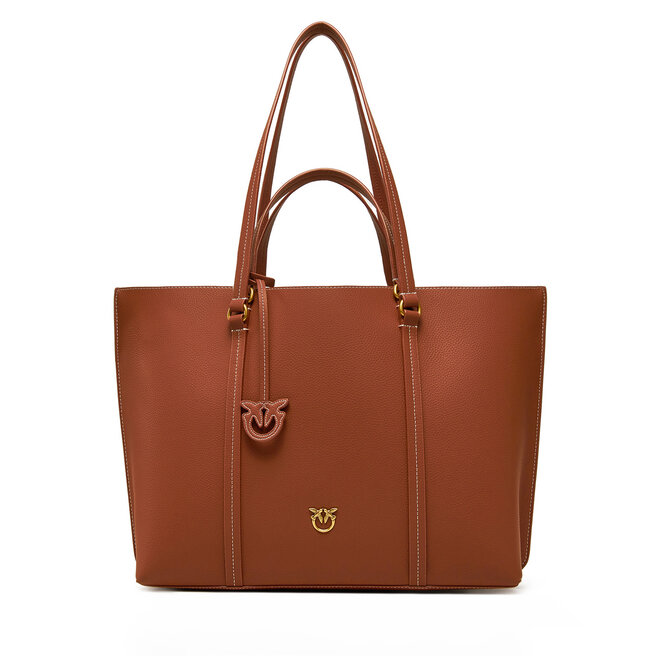Torebka PINKO Carrie Shopper Big PE 25 PLTT 102832 - Brązowy