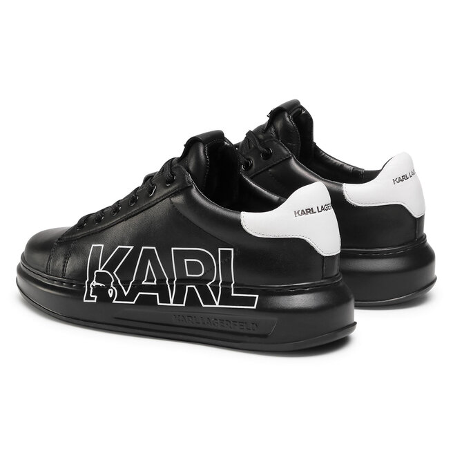KARL LAGERFELD Sneakersy KARL LAGERFELD KL52523 Black Lthr/Mono