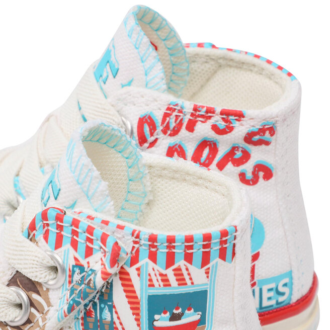 Converse Кецове Converse Chuck 70 1V Hi A00397C White/Baltic Blue/Soft Red