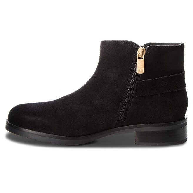 Tommy hilfiger th shop buckle suede bootie