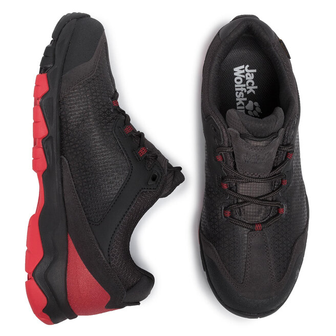 Bakancs Jack Wolfskin Rock Hunter Texapore Low M 4032431 Black Red