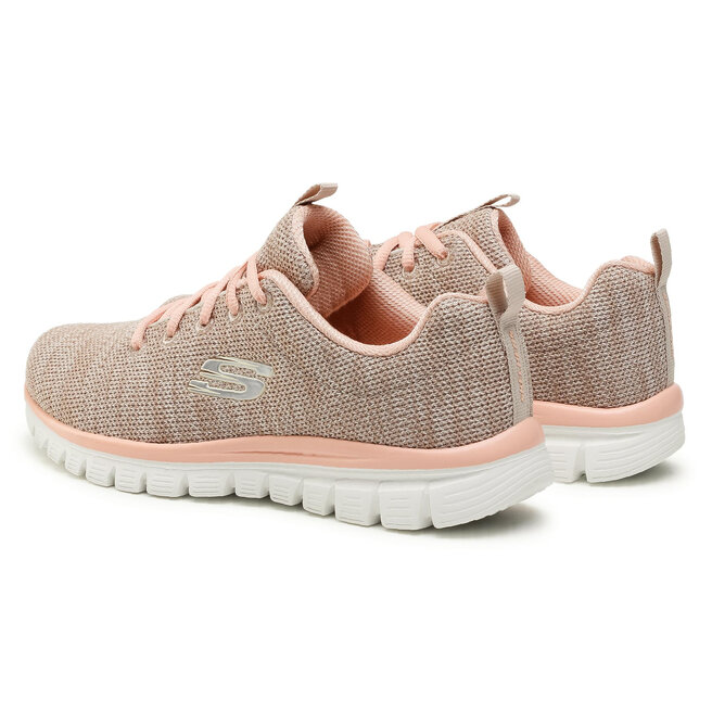 Skechers Boty Skechers Twisted Fortune 12614/NTCL Natural/Coral