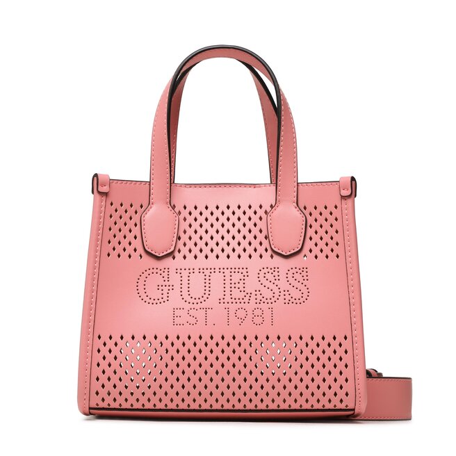 Τσάντα Guess Katey Perf (WH) Mini Bags HWWH87 69760 Ροζ