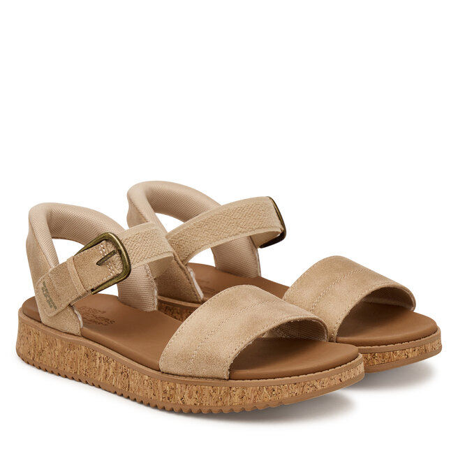 Sandały Skechers Bobs Sun Vibe 114423/NAT Beżowy - kobiece