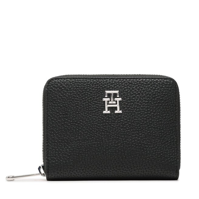 Tommy Hilfiger Малък дамски портфейл Tommy Hilfiger Th Emblem Med Za AW0AW14649 BDS