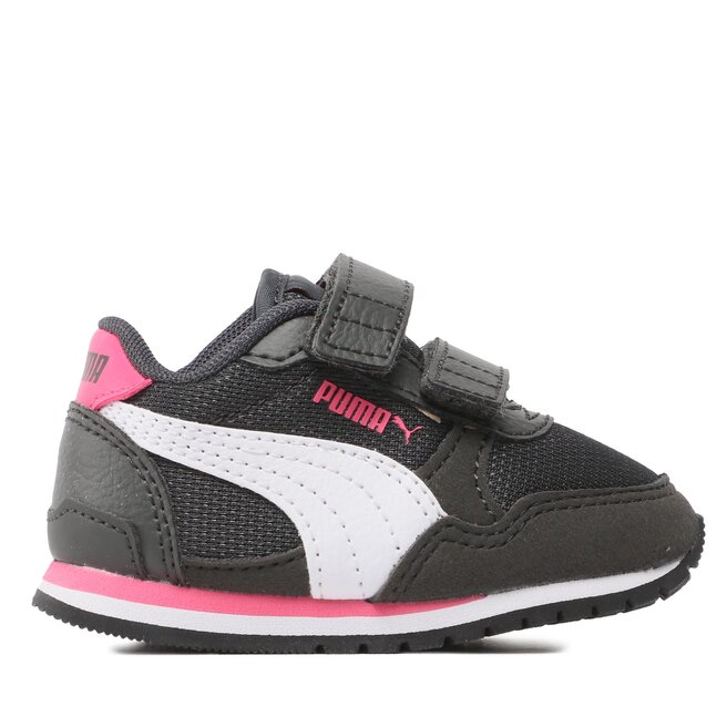 Puma Sneakersy Puma St Runner V3 Mesh V Inf 385512 16 Shadow Gray/White/Glow Pink