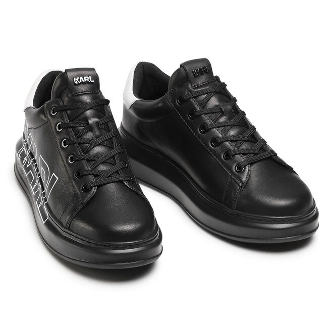 KARL LAGERFELD Sneakersy KARL LAGERFELD KL52523 Black Lthr/Mono