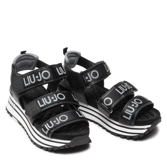 Liu Jo Sandalen Liu Jo Maxi Wonder Printed Sandal 7 BA2145 TX121 Black/Ciment S1084