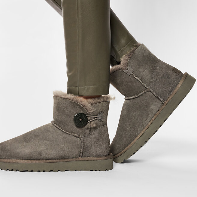 Ugg Pantofi Ugg W Mini Bailey Button II 1016422 W/Grey