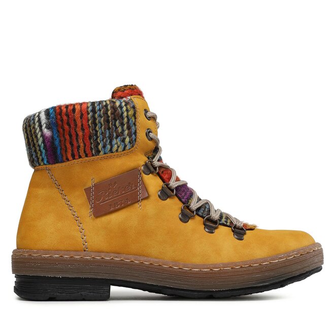 Rieker Polokozačky Rieker Z6743-68 Honig / Nuss / Orange-Multi 68