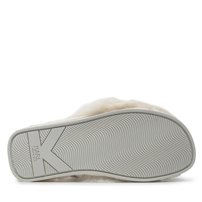 KARL LAGERFELD Papuci de casă KARL LAGERFELD KL49110 White Synth Fur