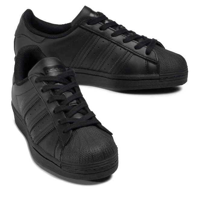 adidas Обувки adidas Superstar J FU7713 Cblack/Cblack/Cblack