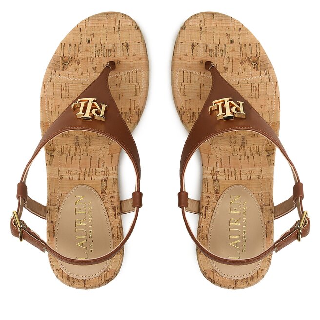 Lauren Ralph Lauren Szandál Lauren Ralph Lauren Jeannie 802898612004 Deep Saddle Tan