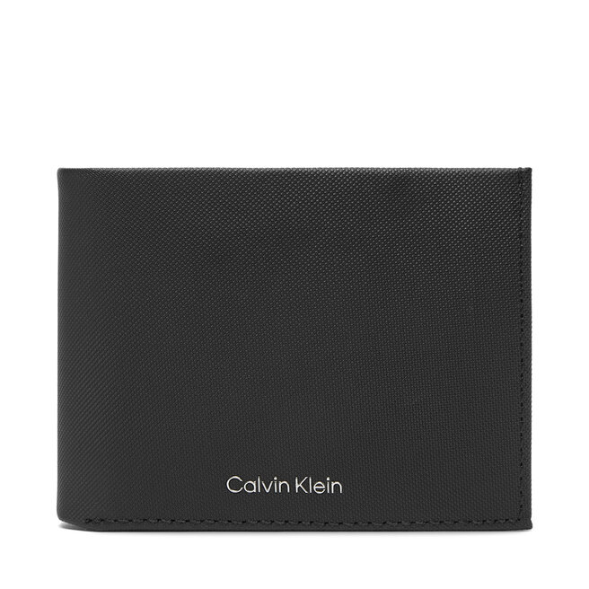 Portfel męski Calvin Klein Ck Must Comp Trifold W Coin & Ca - Czarny