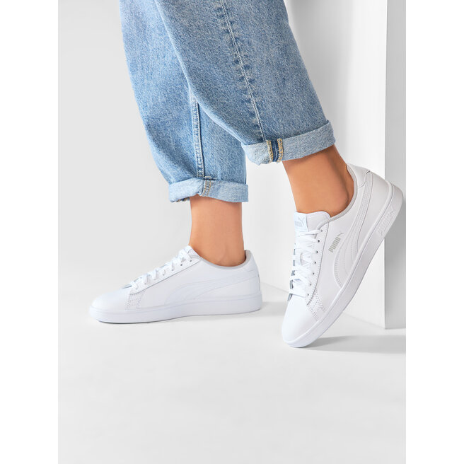 Sneakersy Puma Smash V2 L Jr 365170 02 Puma White Puma White