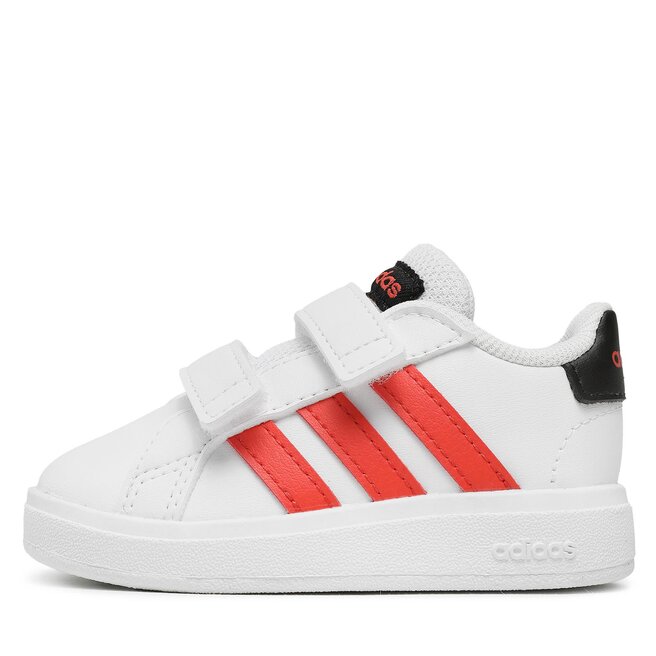 adidas Pantofi adidas Grand Court Lifestyle Hook and Loop Shoes IG2558 Ftwwht/Brired/Cblack