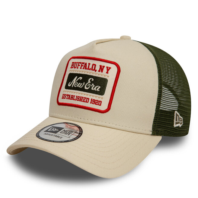 Czapka z daszkiem New Era Patch Trucker - Beżowy
