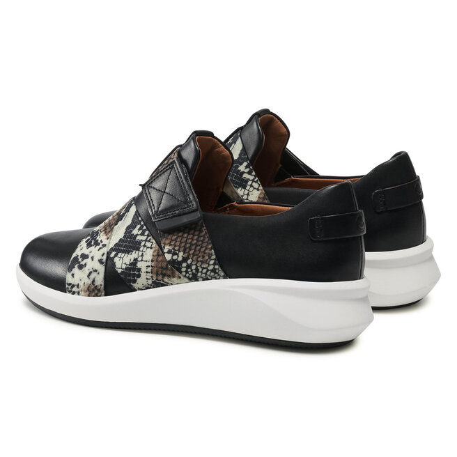 Sneakersy Clarks Un Rio Strap 261586124 Black Combi Leather | eobuwie ...