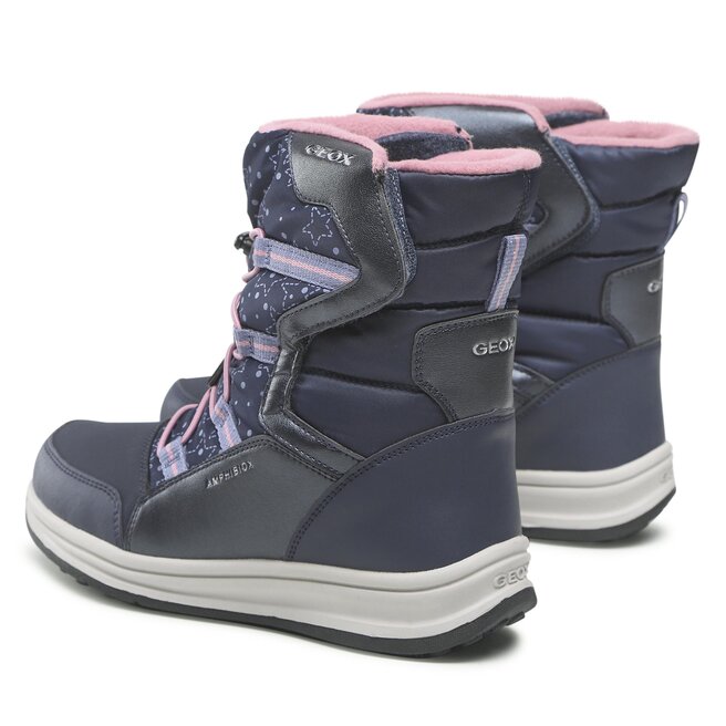 Geox Μπότες Χιονιού Geox J Roby G. B Abx A J26FUA 054FU C4251 D Navy/Pink