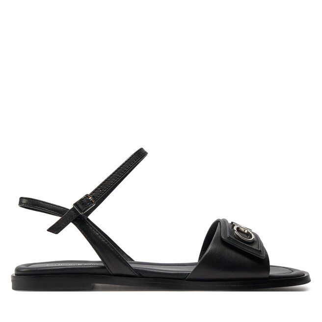 Сандали Calvin Klein Flat Sandal Relock Lth HW0HW01942 Черен (Flat Sandal Relock Lth HW0HW01942)