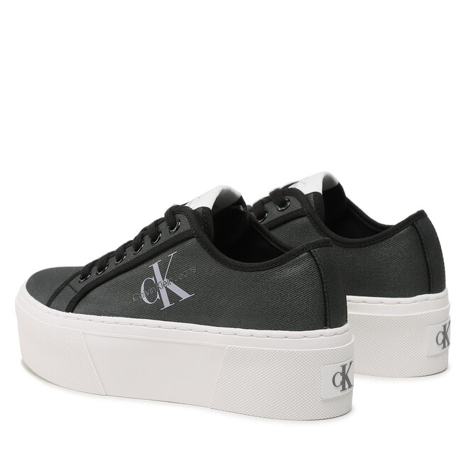 Calvin Klein Jeans Tenisky Calvin Klein Jeans Cupsole Flatform Ny Pearl Wn YW0YW01221 Black/Lavender Aura BEH