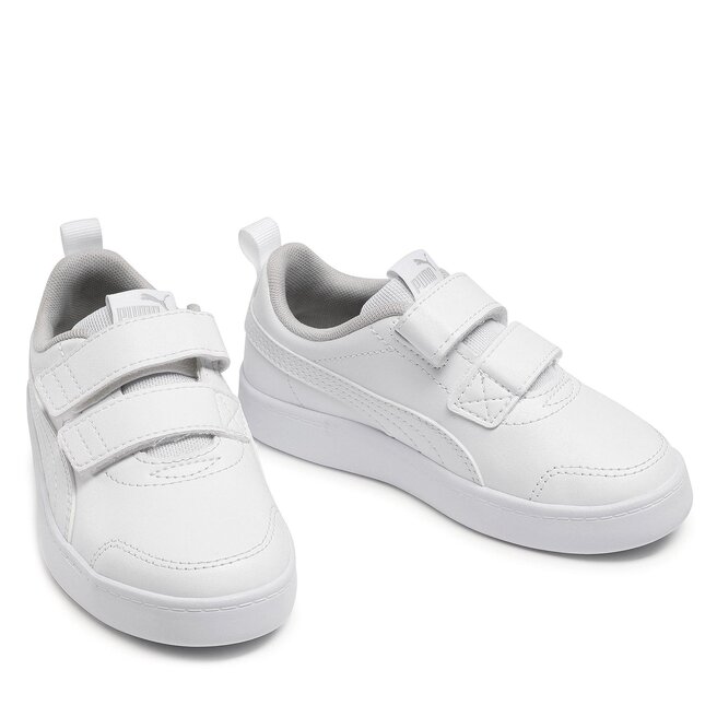Puma Сникърси Puma Courtflex v2 V Ps 371543 04 Puma White/Gray Violet