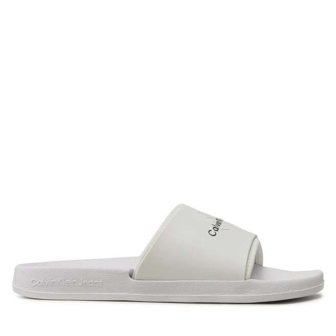 Klapki Calvin Klein Jeans Slide Monogram Tpu - Biały