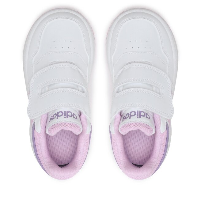 adidas Pantofi adidas Hoops Shoes IF7734 Alb