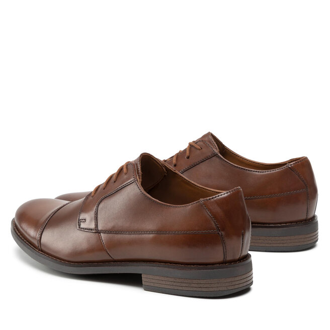 Clarks Κλειστά παπούτσια Clarks Becken Cap 261231387 Tan Leather