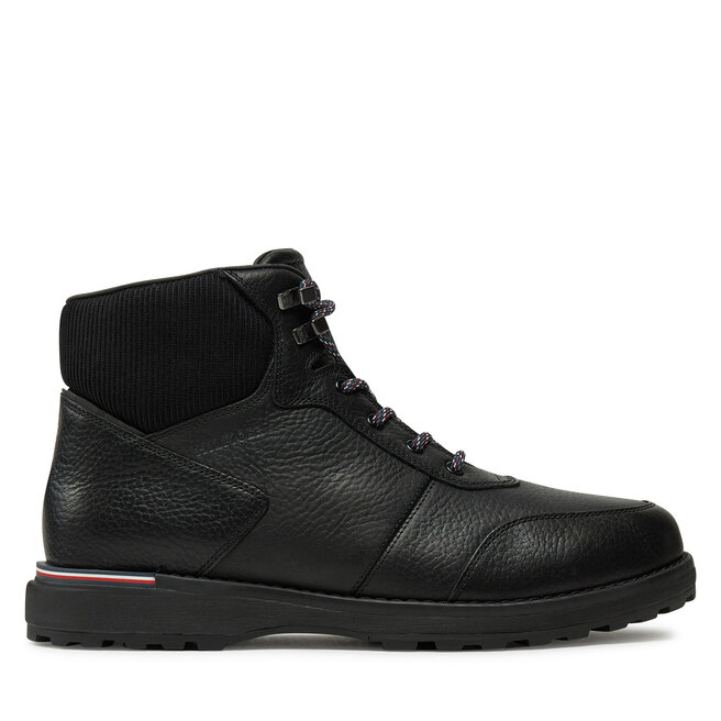 Trzewiki Tommy Hilfiger Corporate Warm Outdoor Lth Boot - Czarny