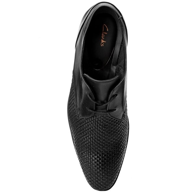 superficial Brillar Molde Zapatos Clarks Bampton Weave 261321957 Black Leather • Www.zapatos.es