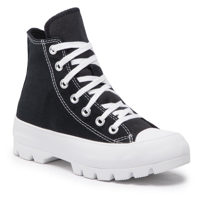 Sneakers Converse Ctas Lugged Hi 565901C Black/White/Black 565901C imagine noua gjx.ro