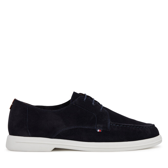 Mokasyny Tommy Hilfiger Moc T Derby - Granatowy