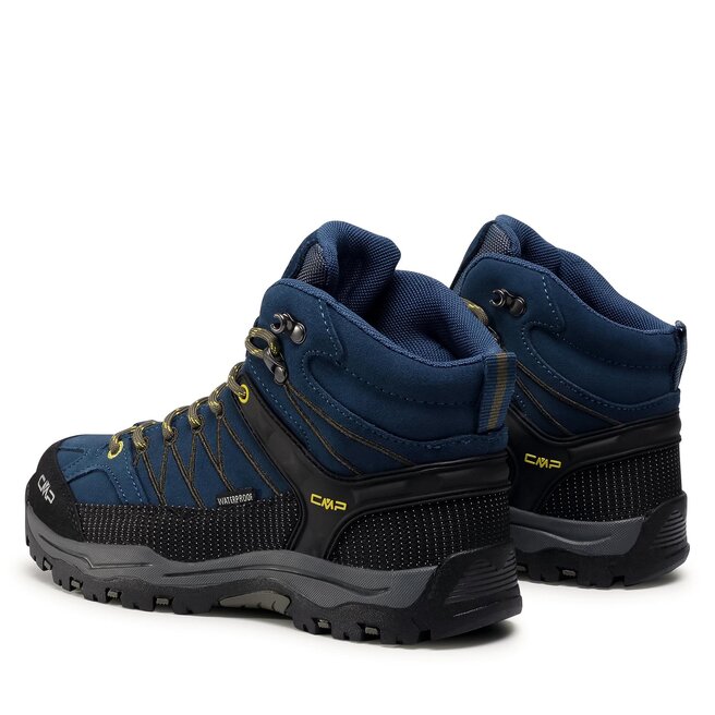CMP Trekingová obuv CMP Kids Rigel Mid Trekking Shoe Wp 3Q12944J Blue Ink/Yellow