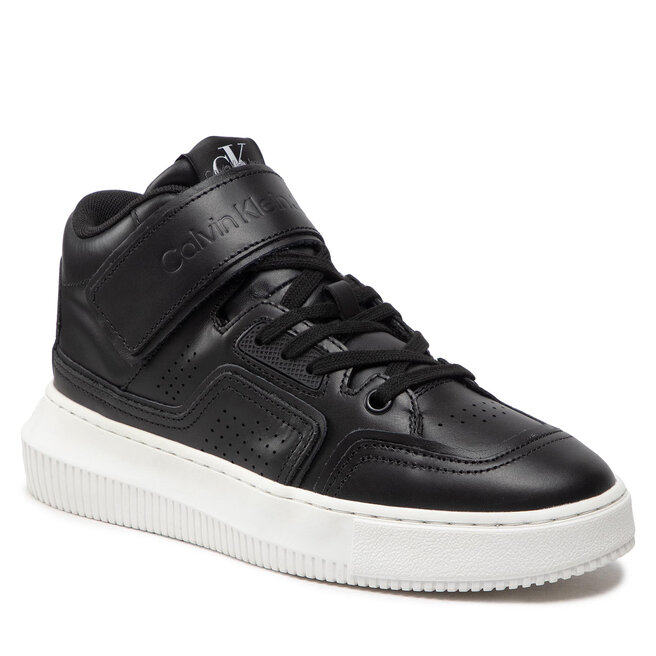 Sneakers Calvin Klein Jeans Chunky Cupsole Laceup Mid Lth Wn YW0YW00841 Black BDS