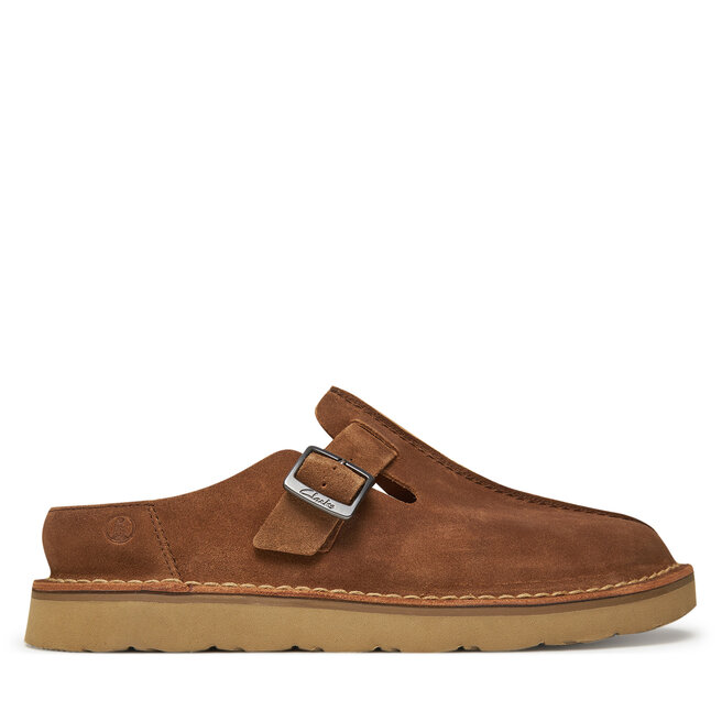 Klapki Clarks Solsbury  - Brązowy