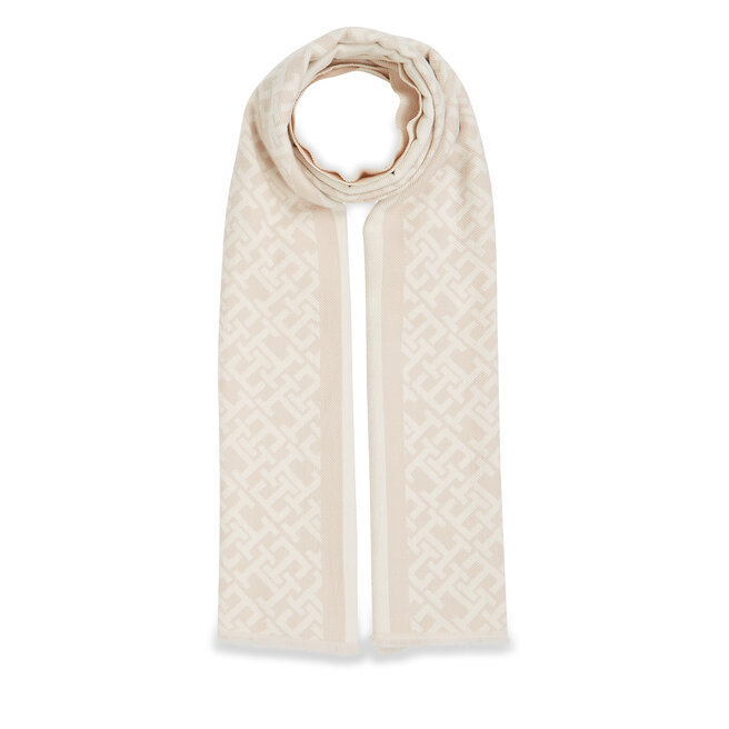 Monogram Tommy Scarf Creme Brushed ABH AW0AW15341 Schal Cashmere Hilfiger