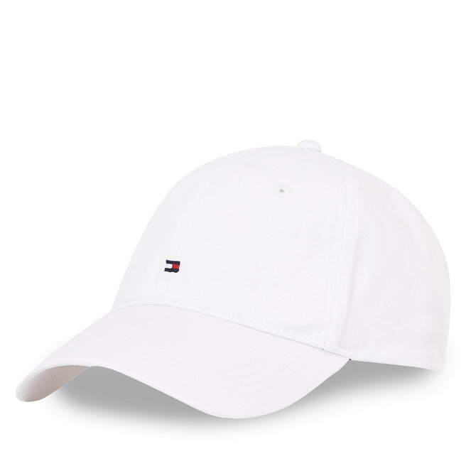 Czapka z daszkiem Tommy Hilfiger Essential Flag Soft Cap - Biały