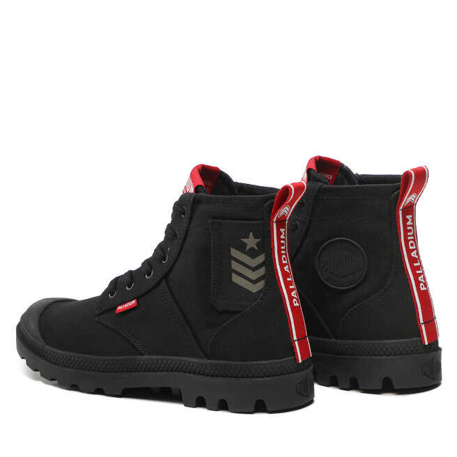 Palladium Turistická obuv Palladium Pampa Hi Army 78583-008-M Black