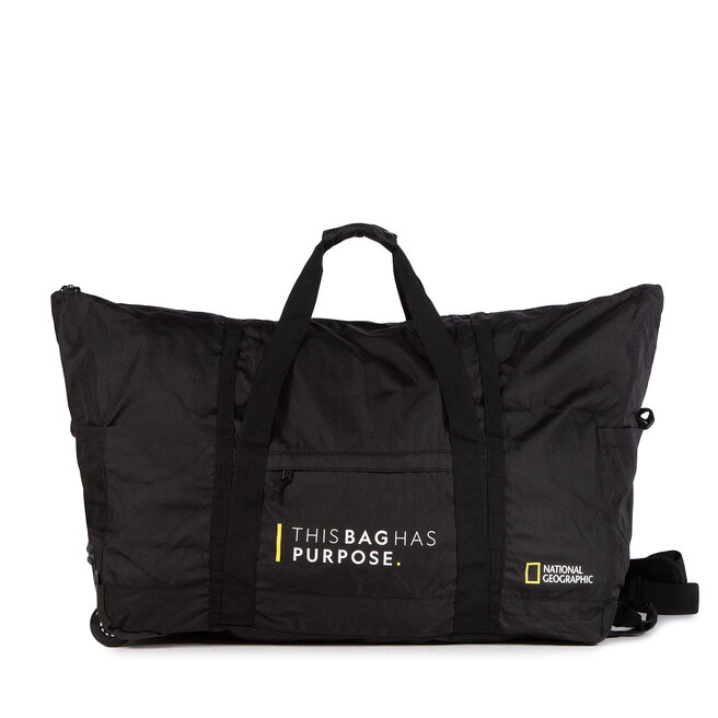 Geantă National Geographic Packable Wheeled Duffel Large N10444.06 Black Black imagine noua 2022