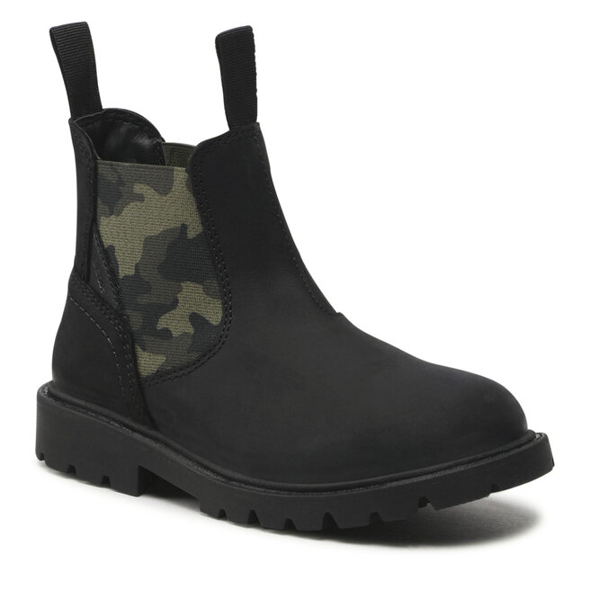 Geox Schnürschuhe Geox J Shaylax B. A J16FAA 000EI C9B3Y S Black/Mimetic