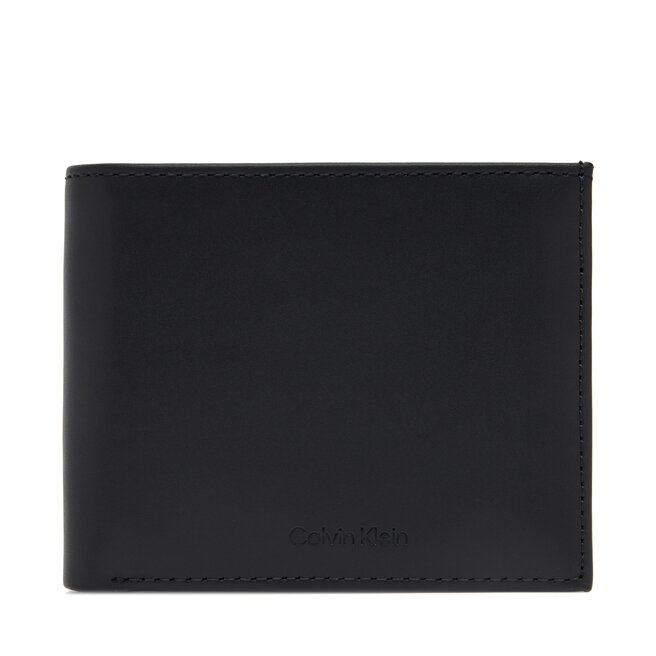 Portfel męski Calvin Klein Ck Premium Bifold 5Cc W/Coin - Czarny
